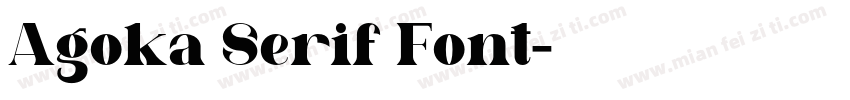 Agoka Serif Font字体转换